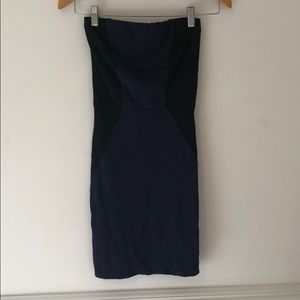 Red Haute Strapless Body Con